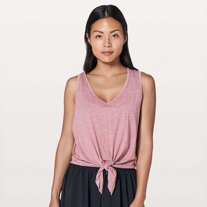 Lululemon Knot Gonna Fly Tank in Heathered Figue Size 8